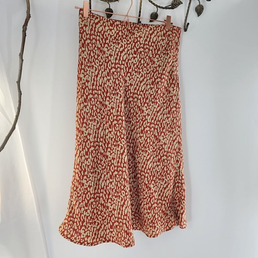 Hyped unicorn abstract ditsy floral midi dress